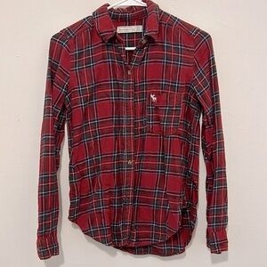 Abercrombie & Fitch plaid button down XS